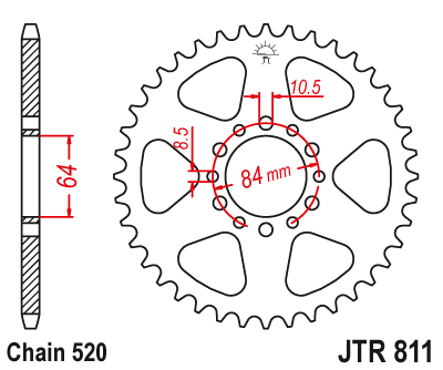 Звезда ведомая JTR811.46
									купить с доставкой Звезда ведомая JTR811.46