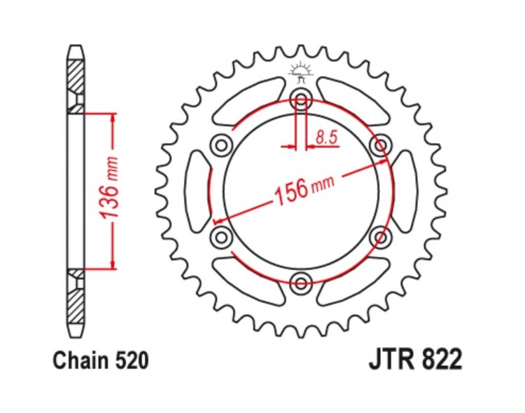 Звезда ведомая JTR822.43
									купить с доставкой Звезда ведомая JTR822.43