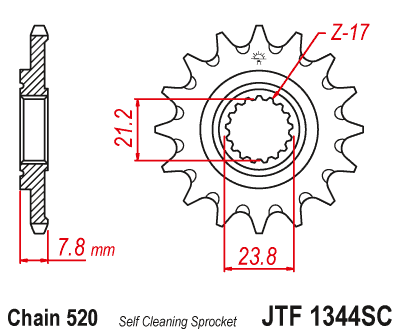 Звезда ведущая JTF1344.13SC