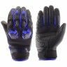 Перчатки MOTEQ Stinger кожаные, черно-синие