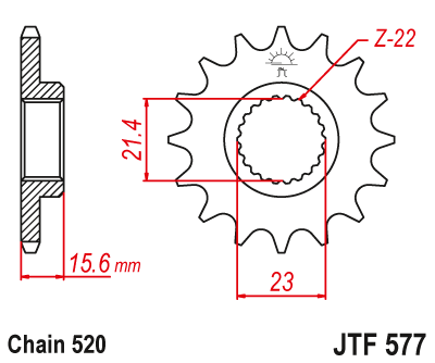 Звезда ведущая JTF577.15