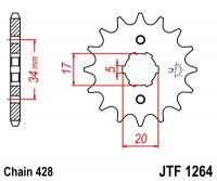 Звезда ведущая JTF1264.15