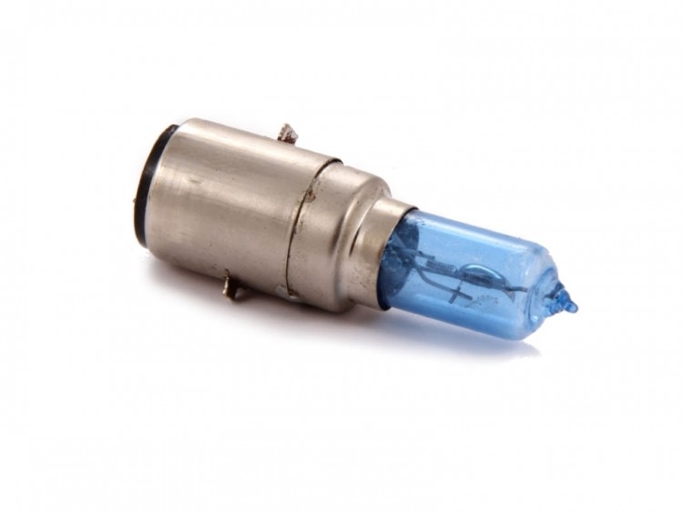Лампа фары галоген H6M BA20D 12V 35/35W синяя  CN