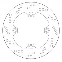 Тормозной диск BREMBO задний CBR, VTR