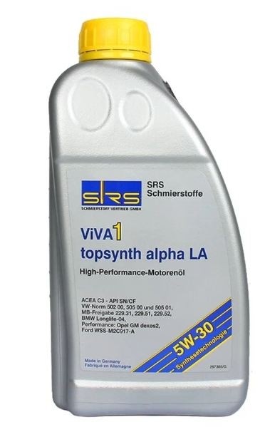 Масло моторное SRS  VIVA 1 topsynth Plus FE 5W-30  (1л.)