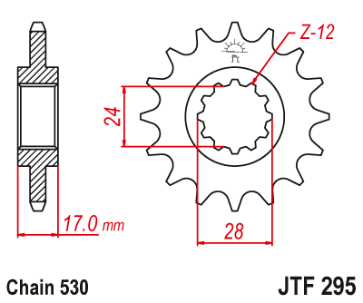 Звезда ведущая JTF295.15