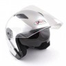 Шлем (открытый со стеклом) Ataki JK526 Solid белый глянцевый