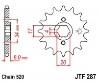 Звезда ведущая JTF287.14 Звезда ведущая JTF287.14