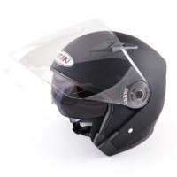 Шлем (открытый со стеклом) Ataki JK526 Solid черный матовый