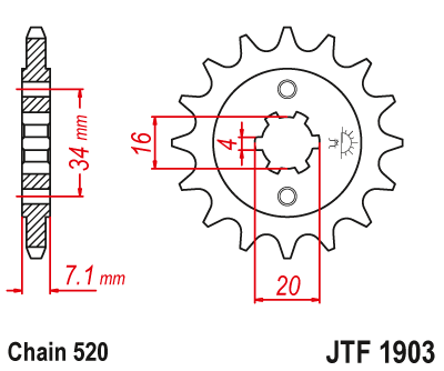 Звезда ведущая JTF1903.14