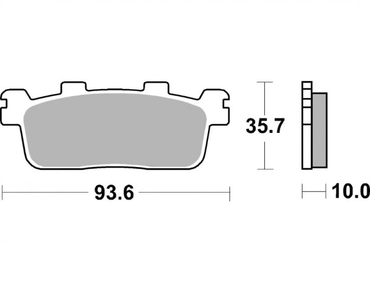 Колодки дискового тормоза Kymco Xciting  OEM (MA4792) LMP463
