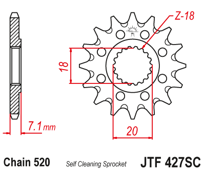 Звезда ведущая JTF427.13 SC