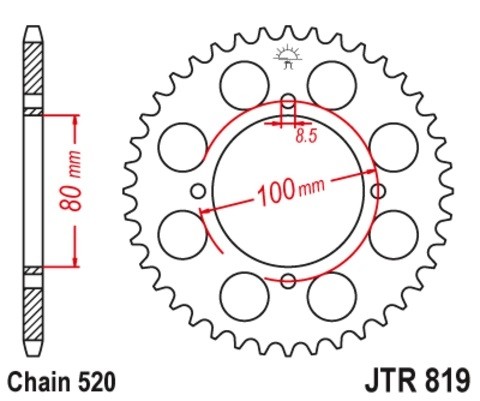 Звезда ведомая JTR819.37