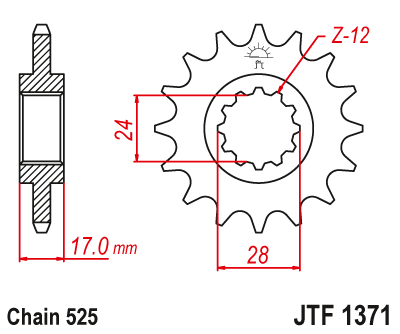 Звезда ведущая JTF1371.14