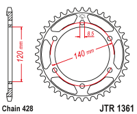 Звезда ведомая JTR1361.50