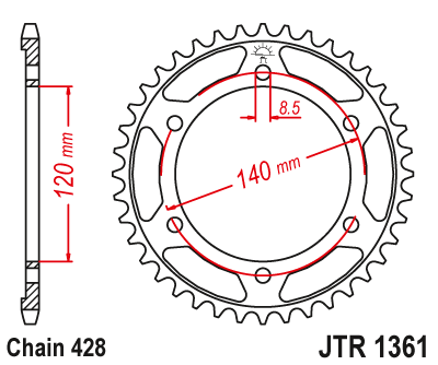 Звезда ведомая JTR1361.50
