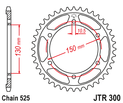 Звезда ведомая JTR300.43