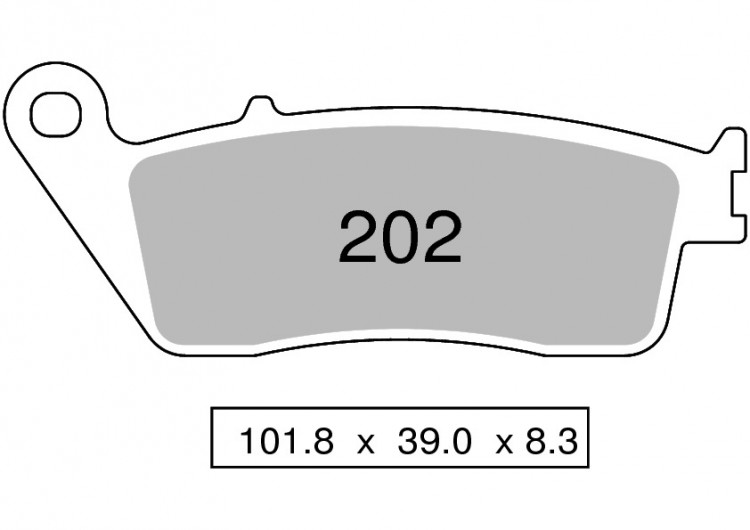 Колодки дискового тормоза Trofeo Sintered 202  (LMP227, FDB570)