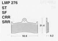 Колодки дискового тормоза AP Racing LMP276 STR  (FDB2036 / FA424)