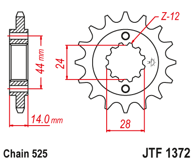 Звезда ведущая JTF1372.17RB