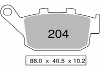 Колодки дискового тормоза Trofeo Organic 204  (LMP214, FDB531)