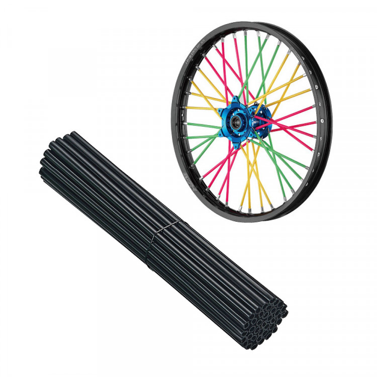 Комплект накладок на спицы ACCEL для колёс 18'' / 21'' по 38 шт. черные