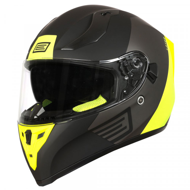 Шлем (интеграл) ORIGINE STRADA Layer, Hi-Vis желтый/титановый/черный матовый, XL