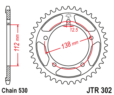 Звезда ведомая JTR302.45
									купить с доставкой Звезда ведомая JTR302.45