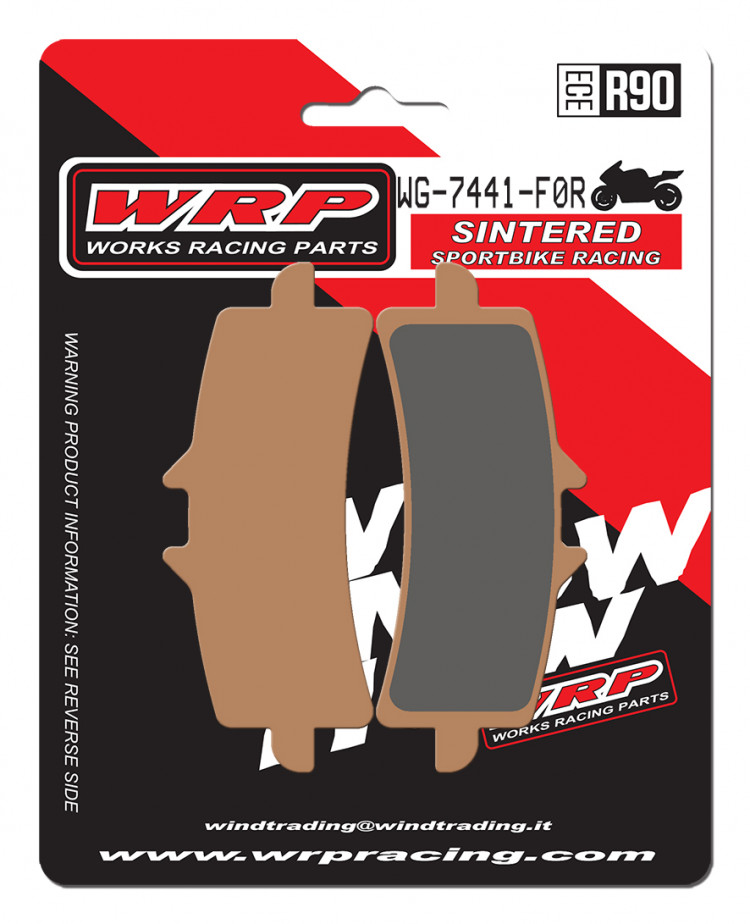 Тормозные колодки WRP WG-7441-F0R (LMP441 SRR / LMP441 STR / SBS 841RS / FDB2218 / FA447 / LMP501)