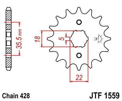 Звезда ведущая JTF1559.14