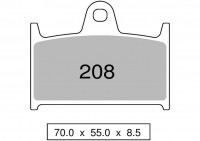 Колодки дискового тормоза Trofeo Organic 208  (LMP224 / LMP314, FDB557)
