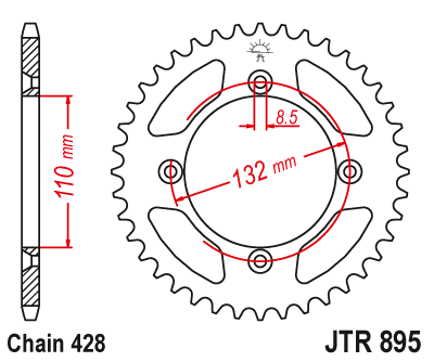Звезда ведомая JTR895.49