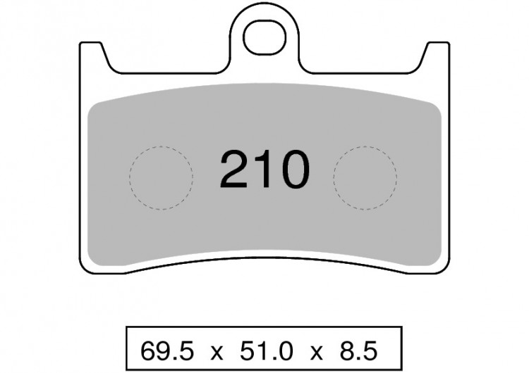 Колодки дискового тормоза Trofeo Sintered 210  (LMP234, FDB605)