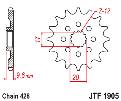 Звезда ведущая JTF1905.13