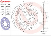 Тормозной диск BREMBO BMW        F650