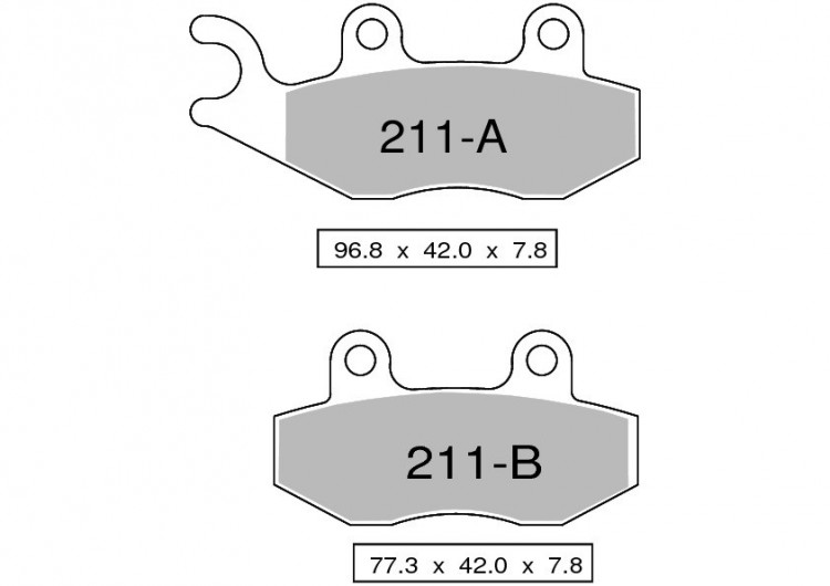 Колодки дискового тормоза Trofeo Sintered 211  (LMP211, FDB497)