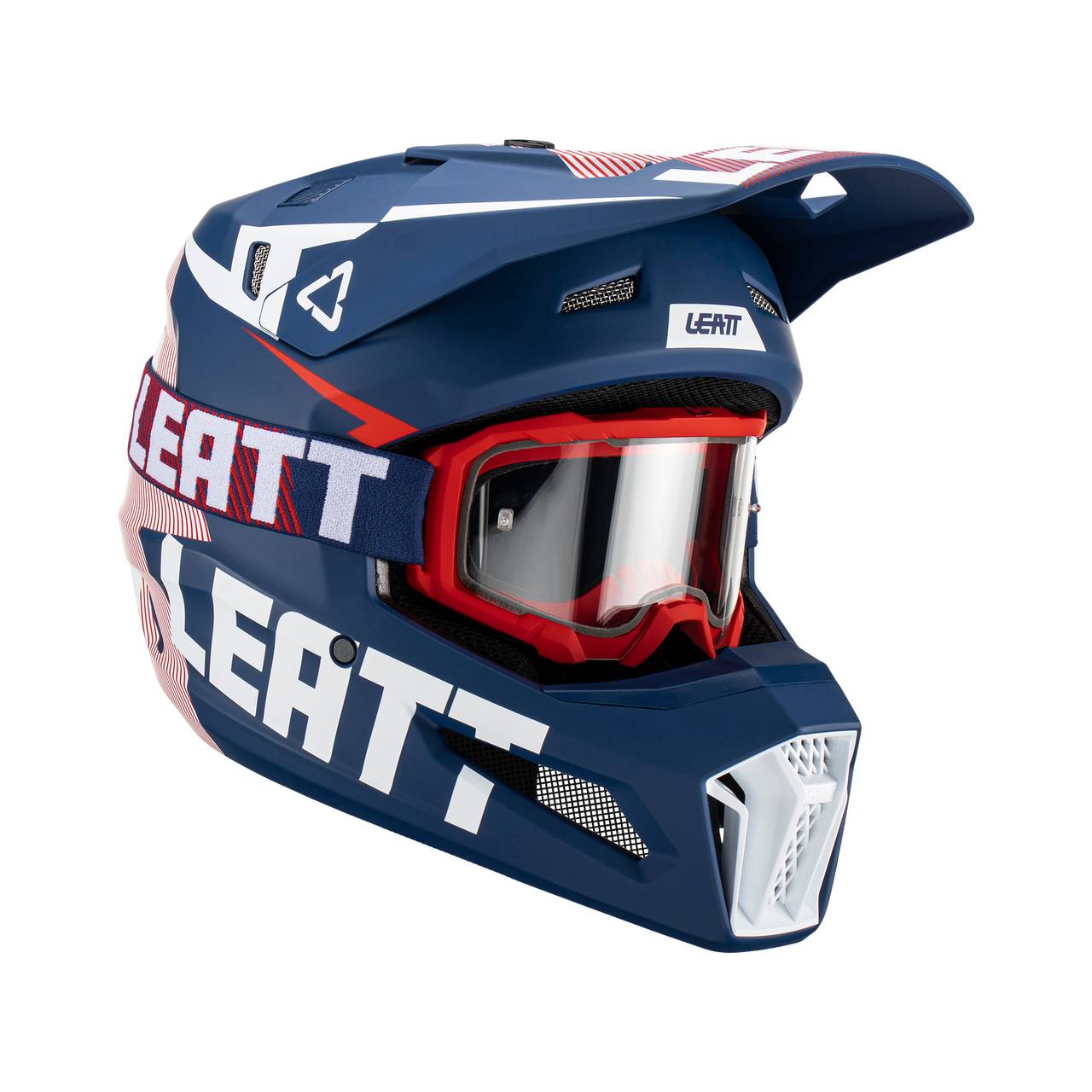 Шлем Leatt Moto 3.5 Helmet Kit (шлем + очки Leatt Velocity) (Royal, S,  2023) купить недорого с доставкой — интернет-магазин MotodaRT