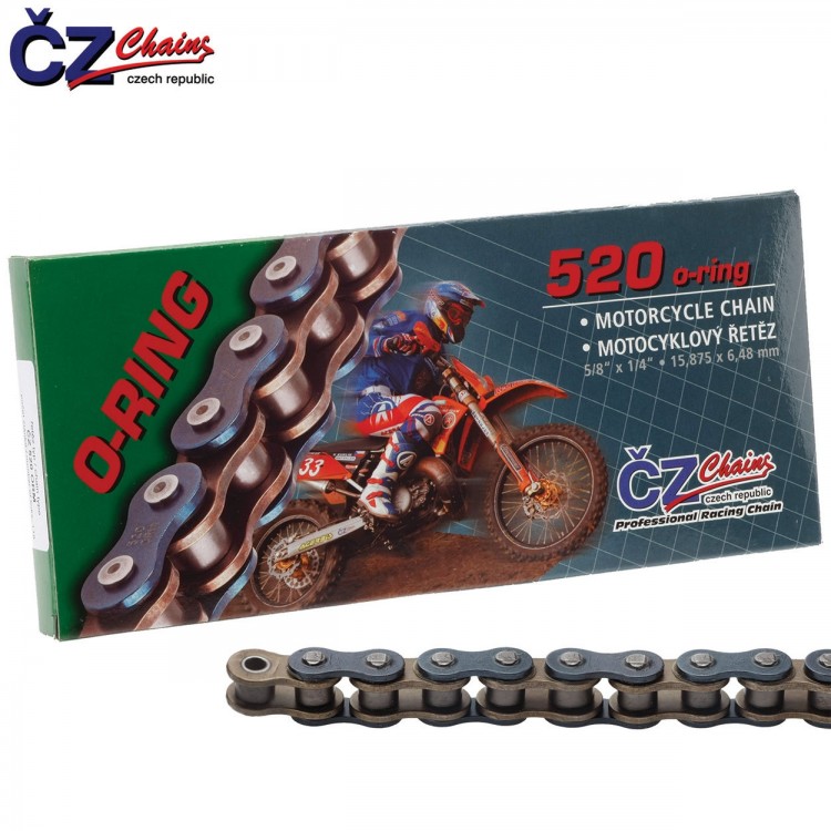 Бухта цепи CZ Chains 520 ORM - 629 звеньев (O-Ring)