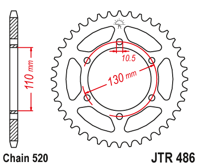 Звезда ведомая JTR486.41