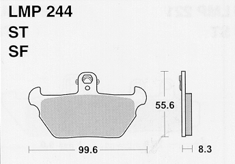 Колодки дискового тормоза AP Racing LMP244 SF (FDB2050 / FA407)