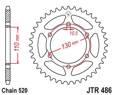 Звезда ведомая JTR486.47