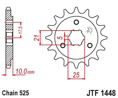 Звезда ведущая JTF1448.14