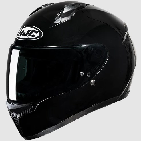 Шлем (интеграл)  HJC C10 черный глянцевый  XS