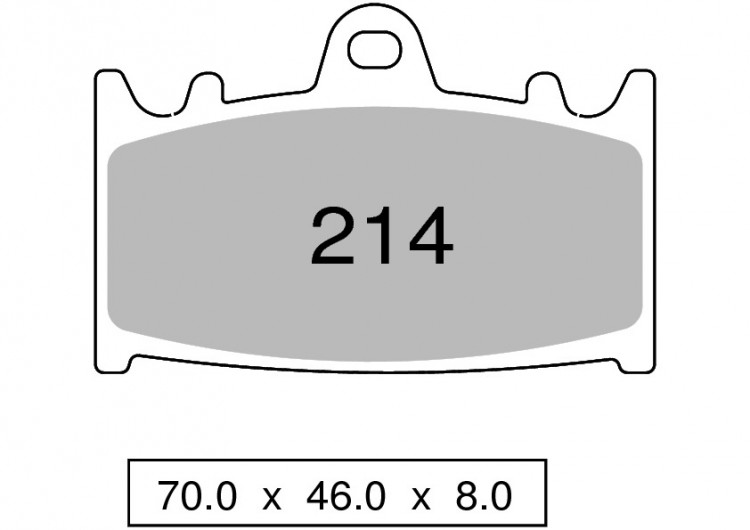 Колодки дискового тормоза Trofeo Organic 214  (LMP231, FDB574)