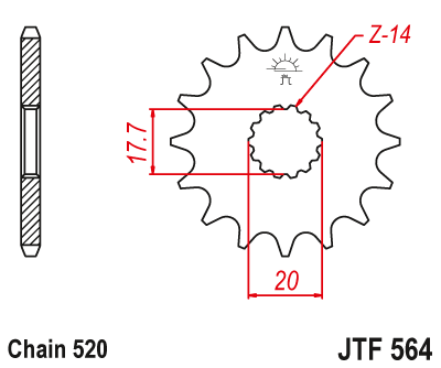 Звезда ведущая JTF564.13