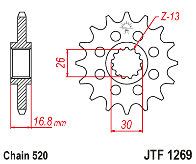 Звезда ведущая JTF1269.14