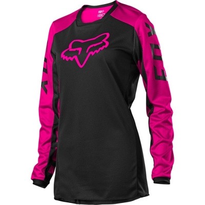 Мотоджерси женская Fox 180 Djet Womens Jersey (Black/Pink, XL, 2021)