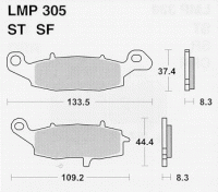 Колодки дискового тормоза AP Racing LMP305 SF  (FDB2048 / FA077 / FA229 / FA237)