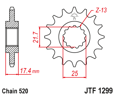 Звезда ведущая JTF1299.14