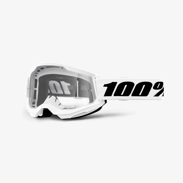 Очки 100% Strata 2 White / Clear Lens